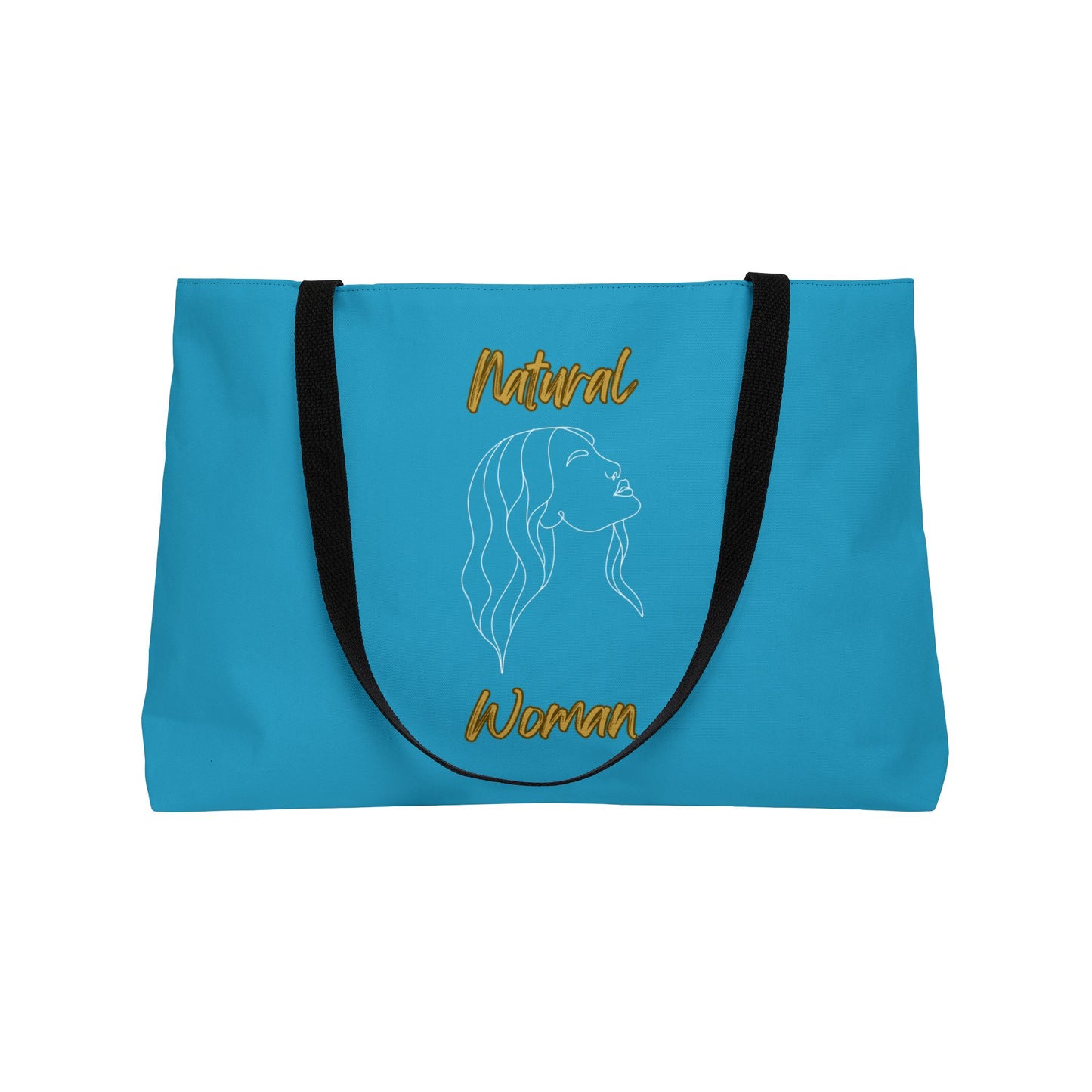 Natural Woman Breeze On Face (WL) Weekender Tote Bag TURQUOISE