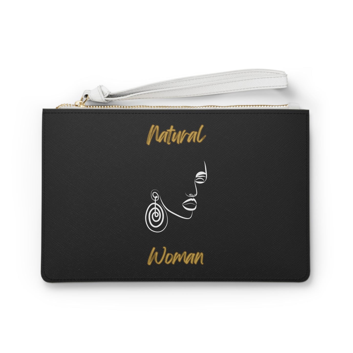 Natural Woman Music In My Soul (WL) Clutch Bag BLACK