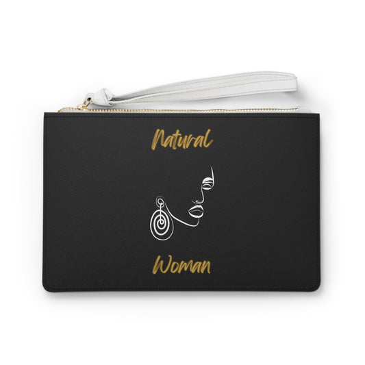 Natural Woman Music In My Soul (WL) Clutch Bag BLACK