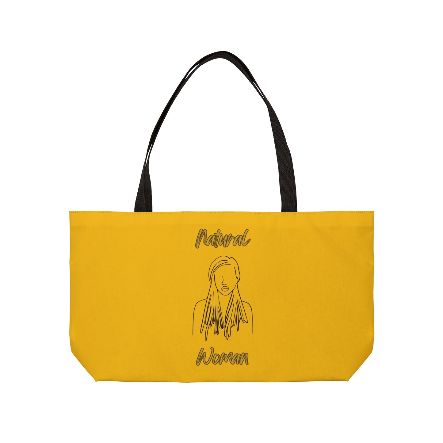 Natural Woman Content (BL) Weekender Tote Bag YELLOW