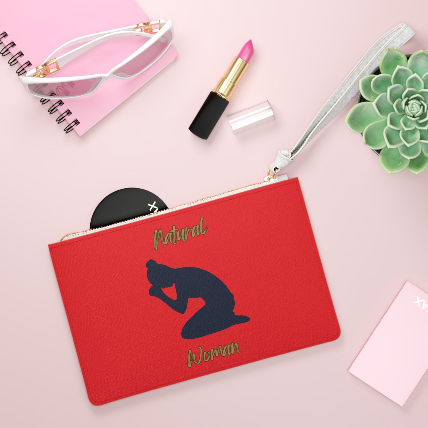 Natural Woman Pray (BL) Clutch Bag RED