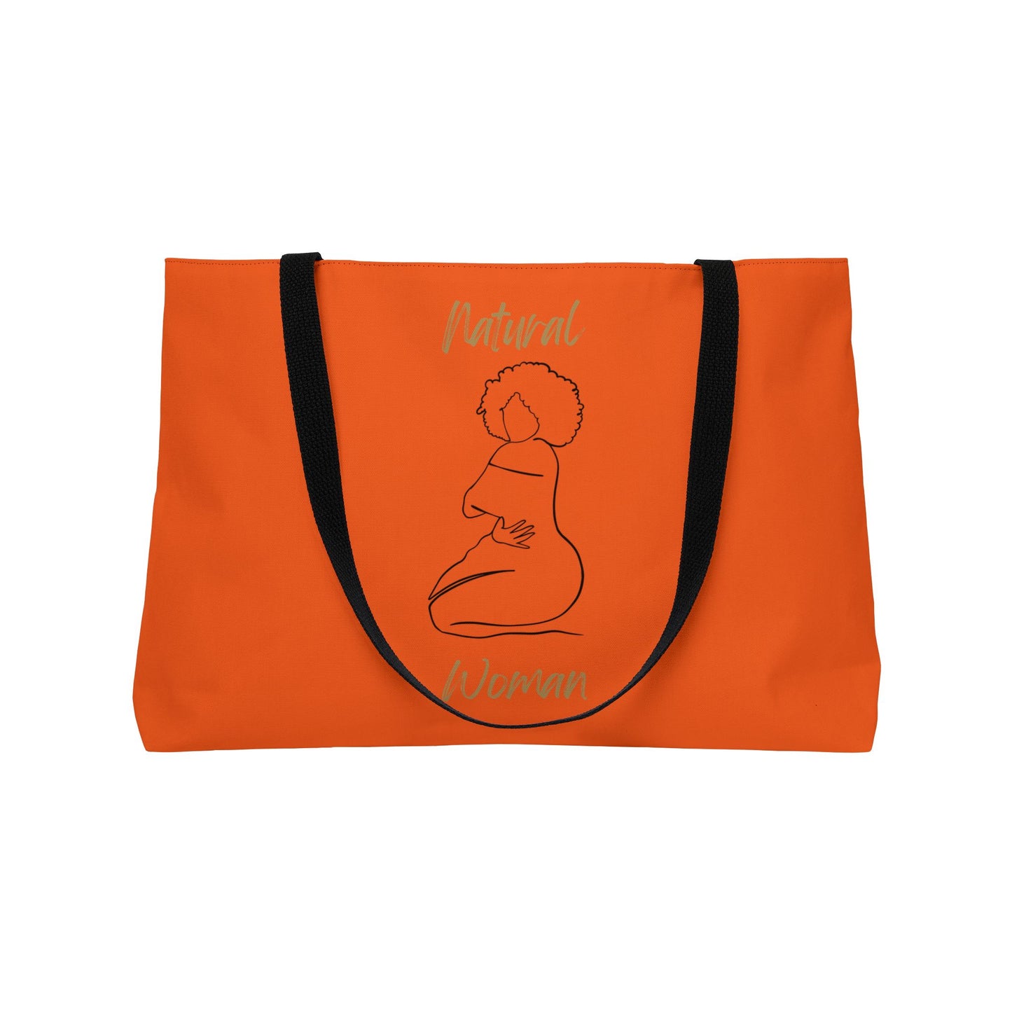 Natural Woman Hug (BL) Weekender Tote Bag ORANGE