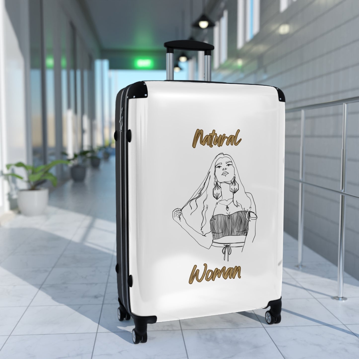 Natural Woman Thinking (BL) Suitcase WHITE