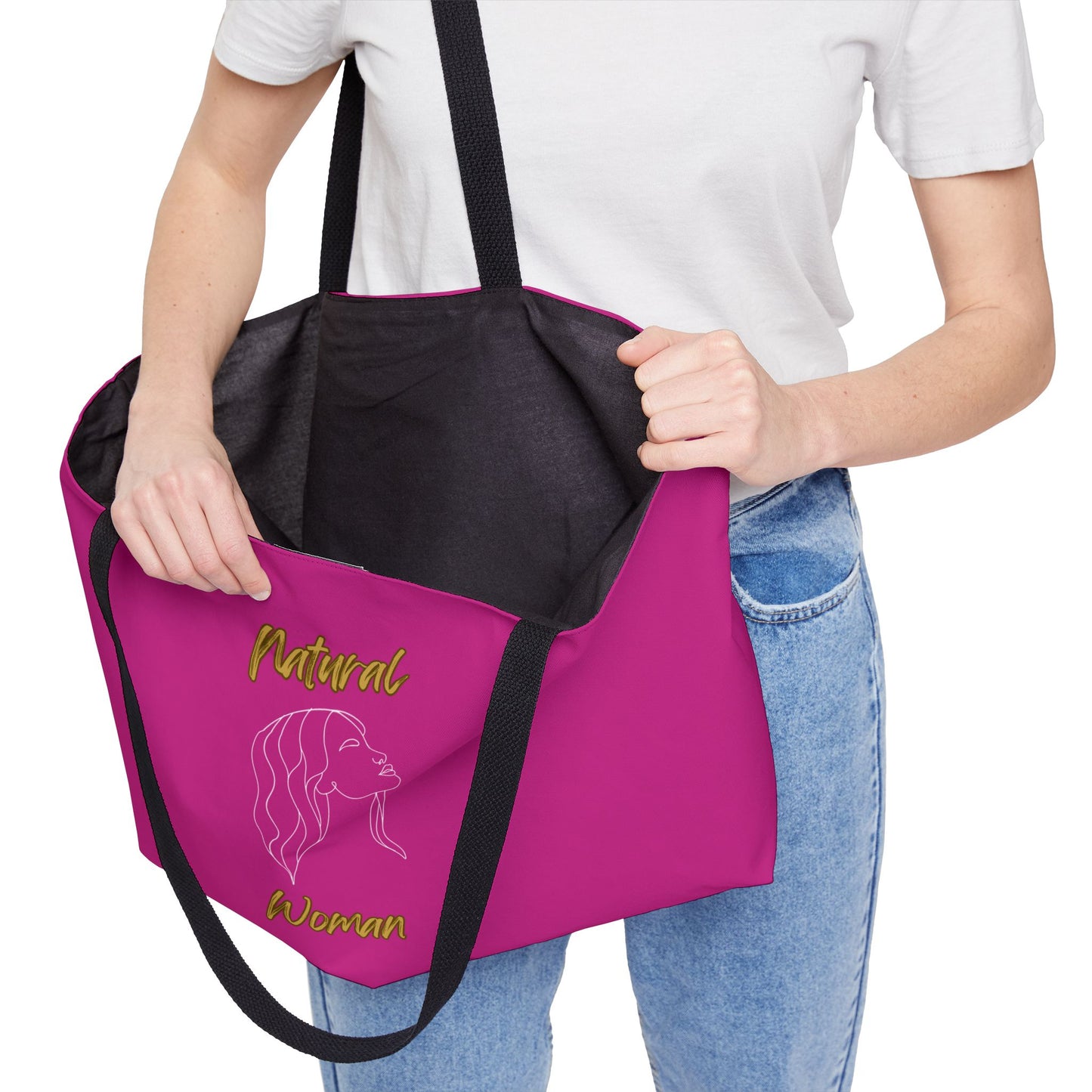Natural Woman Breeze On Face (WL) Weekender Tote Bag PINK