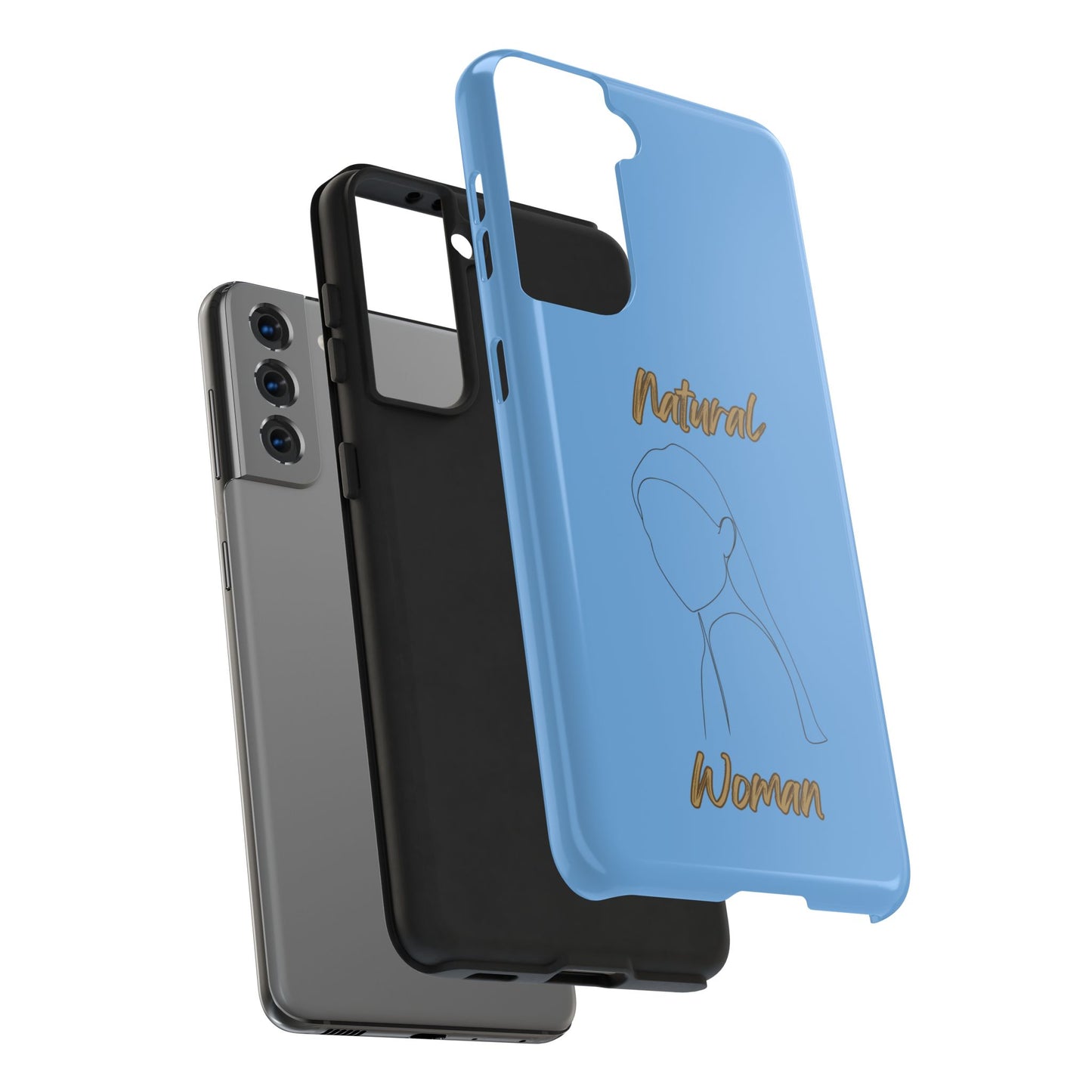 Natural Woman Tilted Look (BL) Tough Phone Cases LIGHT BLUE