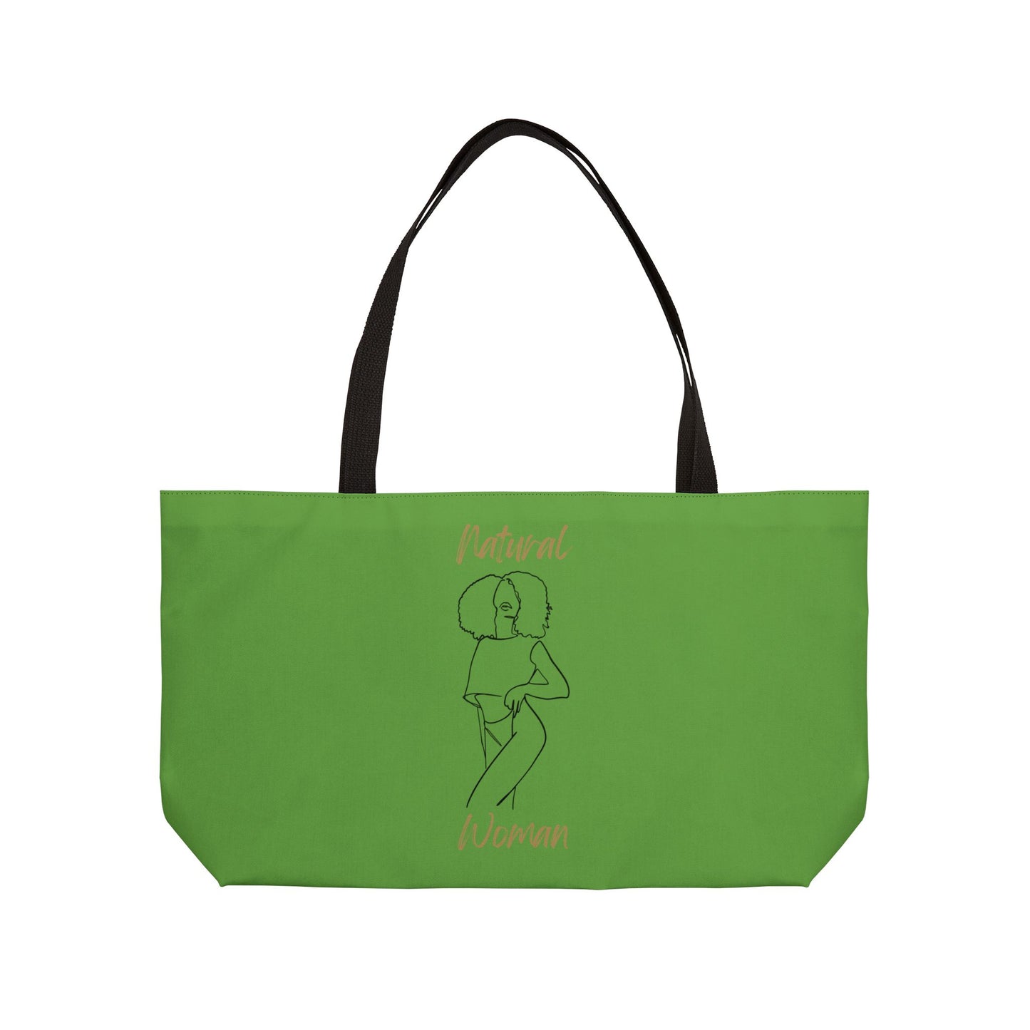 Natural Woman Pose (BL) Weekender Tote Bag GREEN