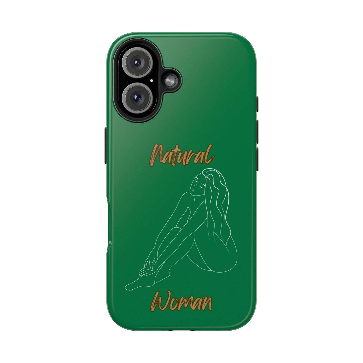 Natural Woman Beauty (WL) Tough Phone Cases DARK GREEN
