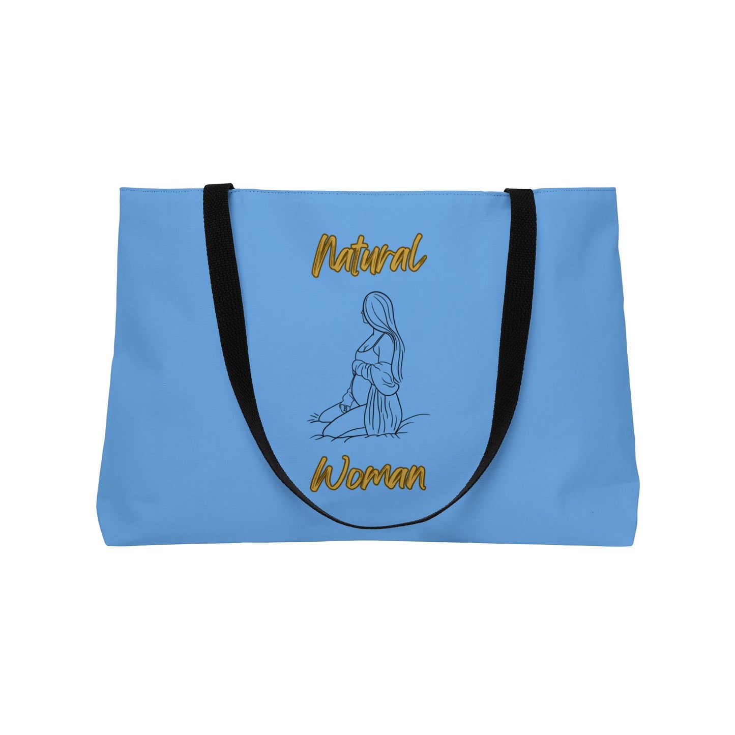 Natural Woman Expecting (BL) Weekender Tote Bag LIGHT BLUE