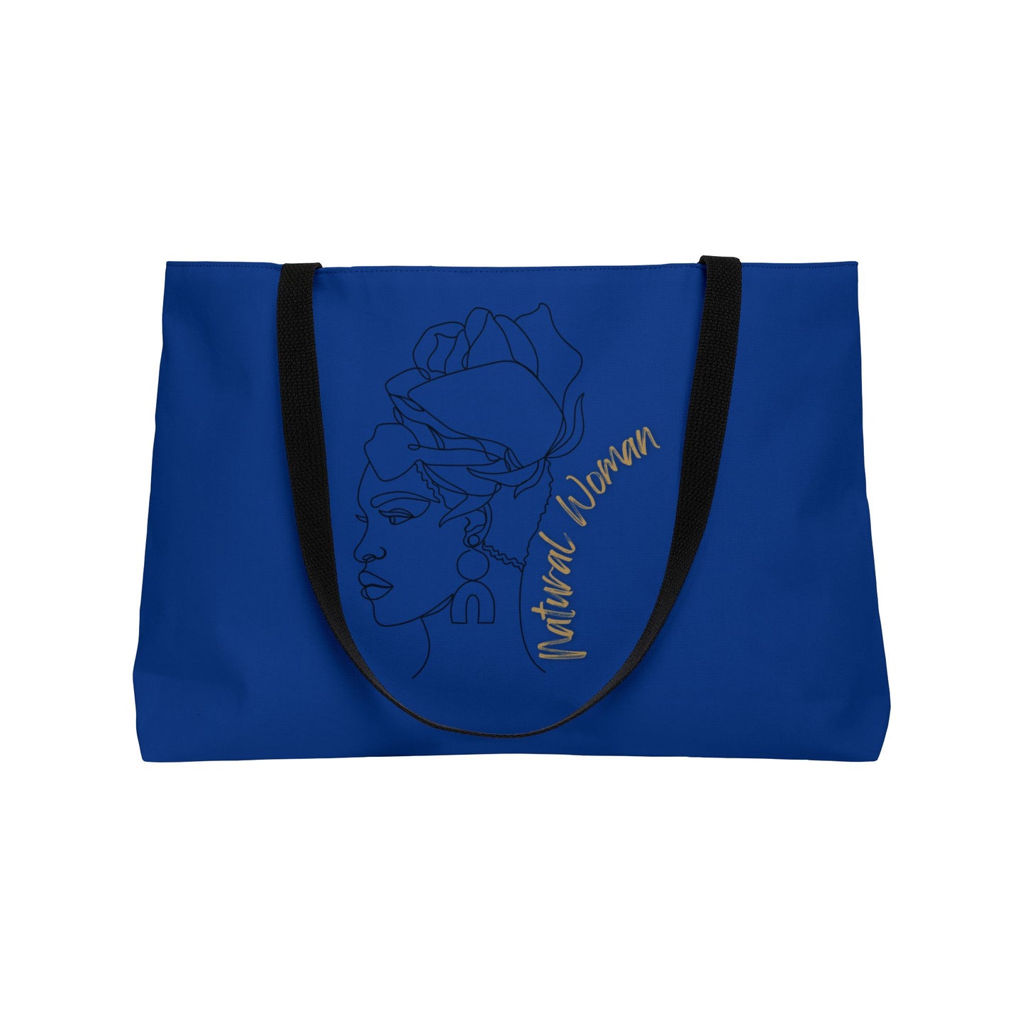 Natural Woman Flower Wrap (BL) Weekender Tote Bag DARK BLUE