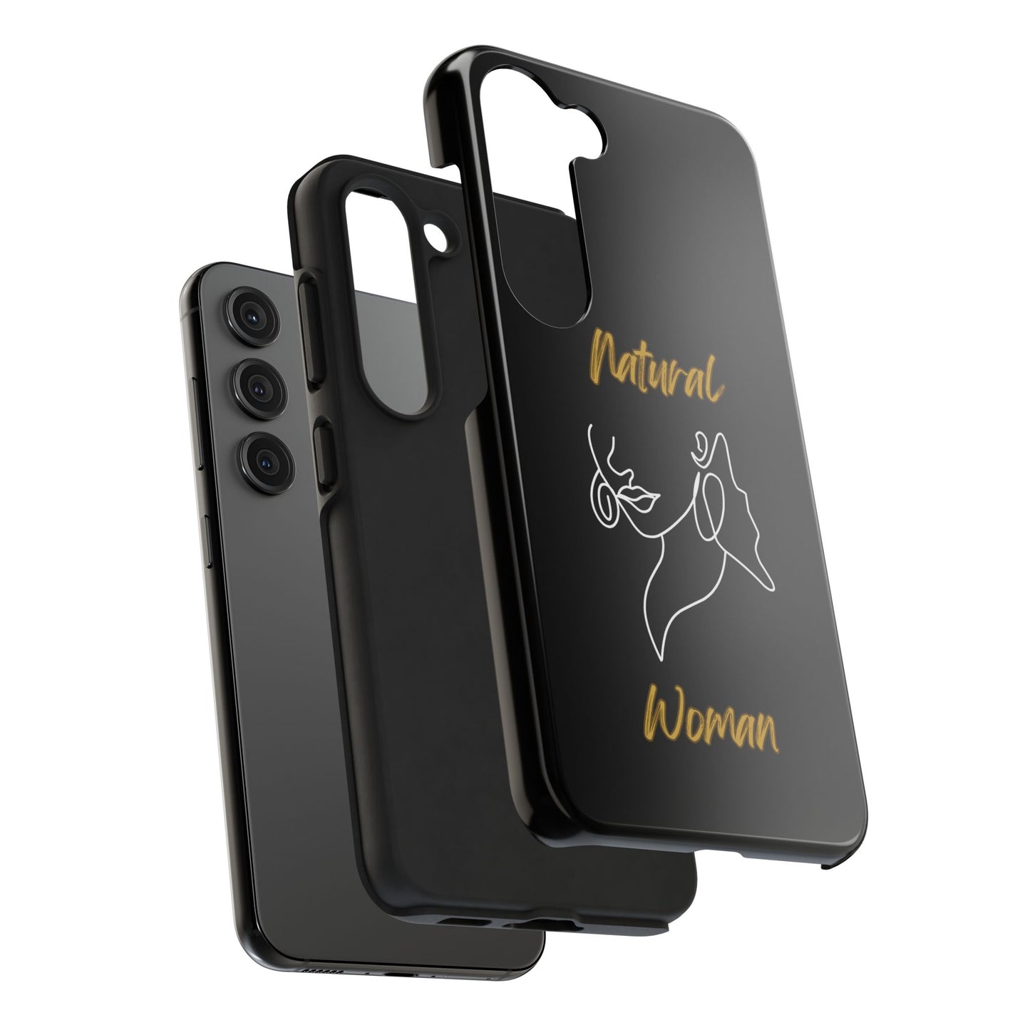 Natural Woman Lips (WL)Tough Phone Cases BLACK