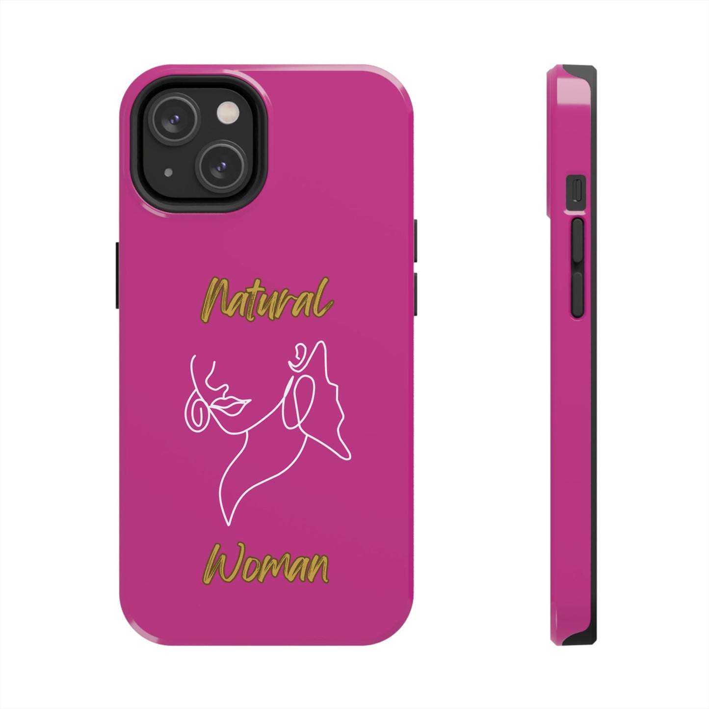 Natural Woman Lips (WL)Tough Phone Cases PINK
