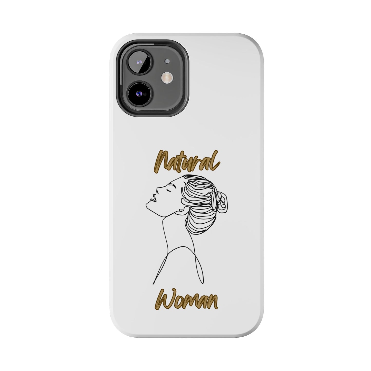 Natural Woman Wet Bun (BL) Tough Phone Cases WHITE