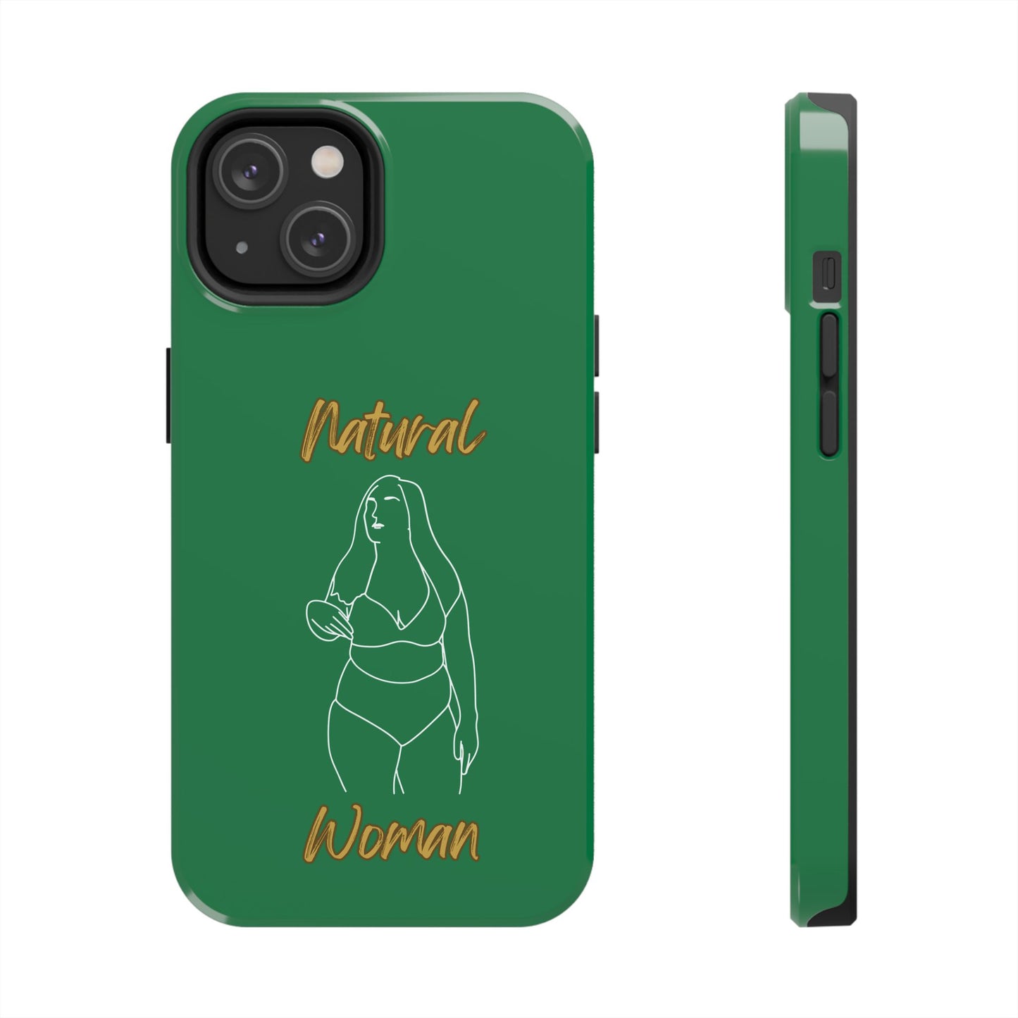 Natural Woman Full Beauty (WL)Tough Phone Cases DARK GREEN