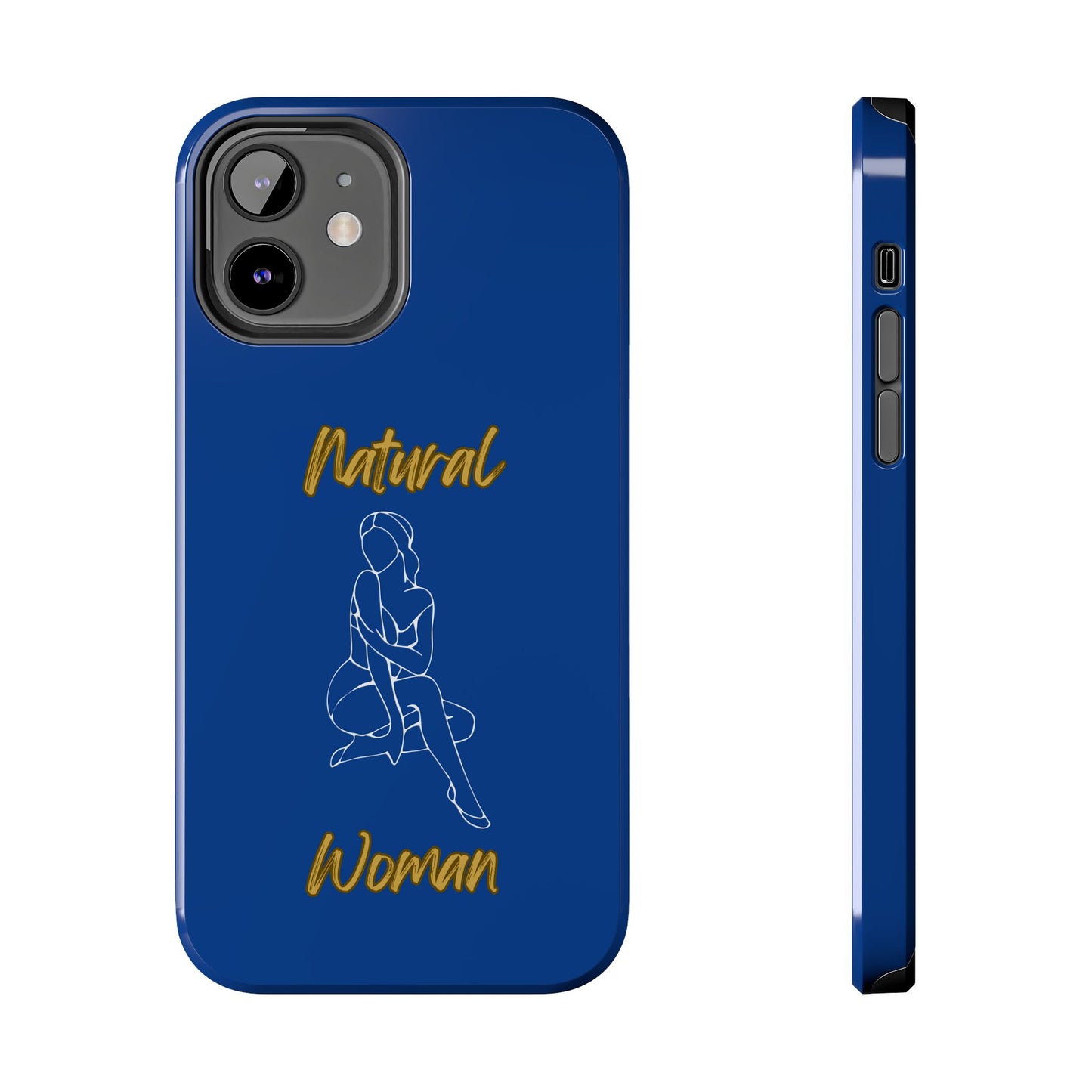 Natural Woman Shoulder Action (WL)Tough Phone Cases DARK BLUE