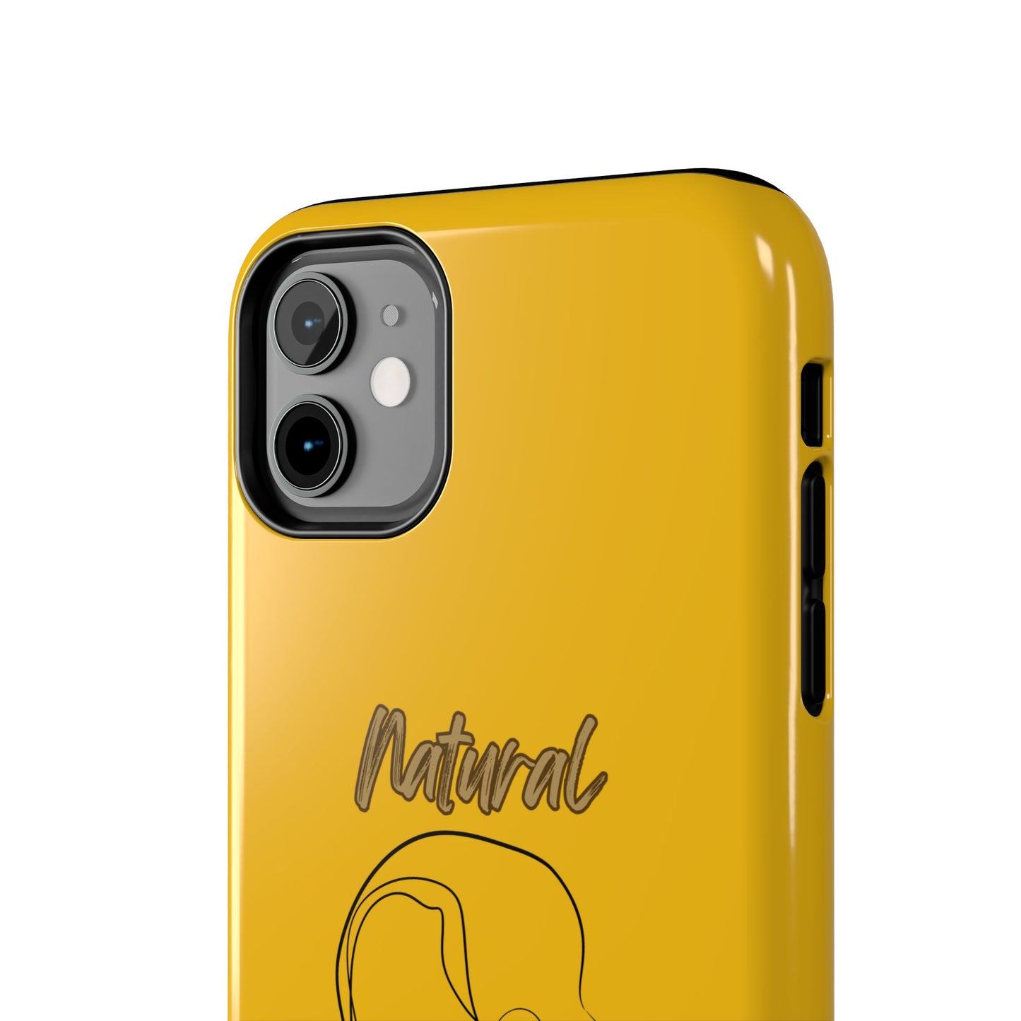 Natural Woman Hanging Hair (BL) Tough Phone Cases YELLOW
