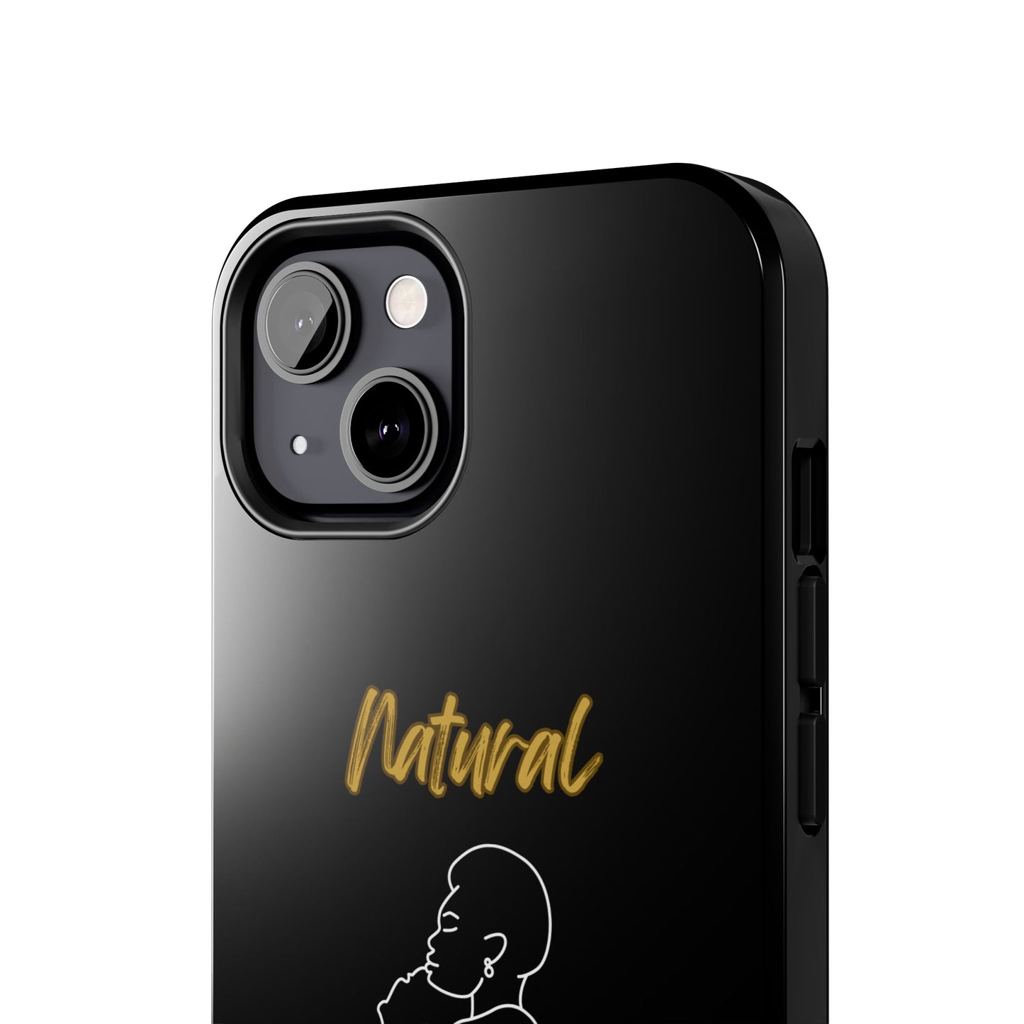 Natural Woman Safe With Momma (WL) Tough Phone Cases BLACK