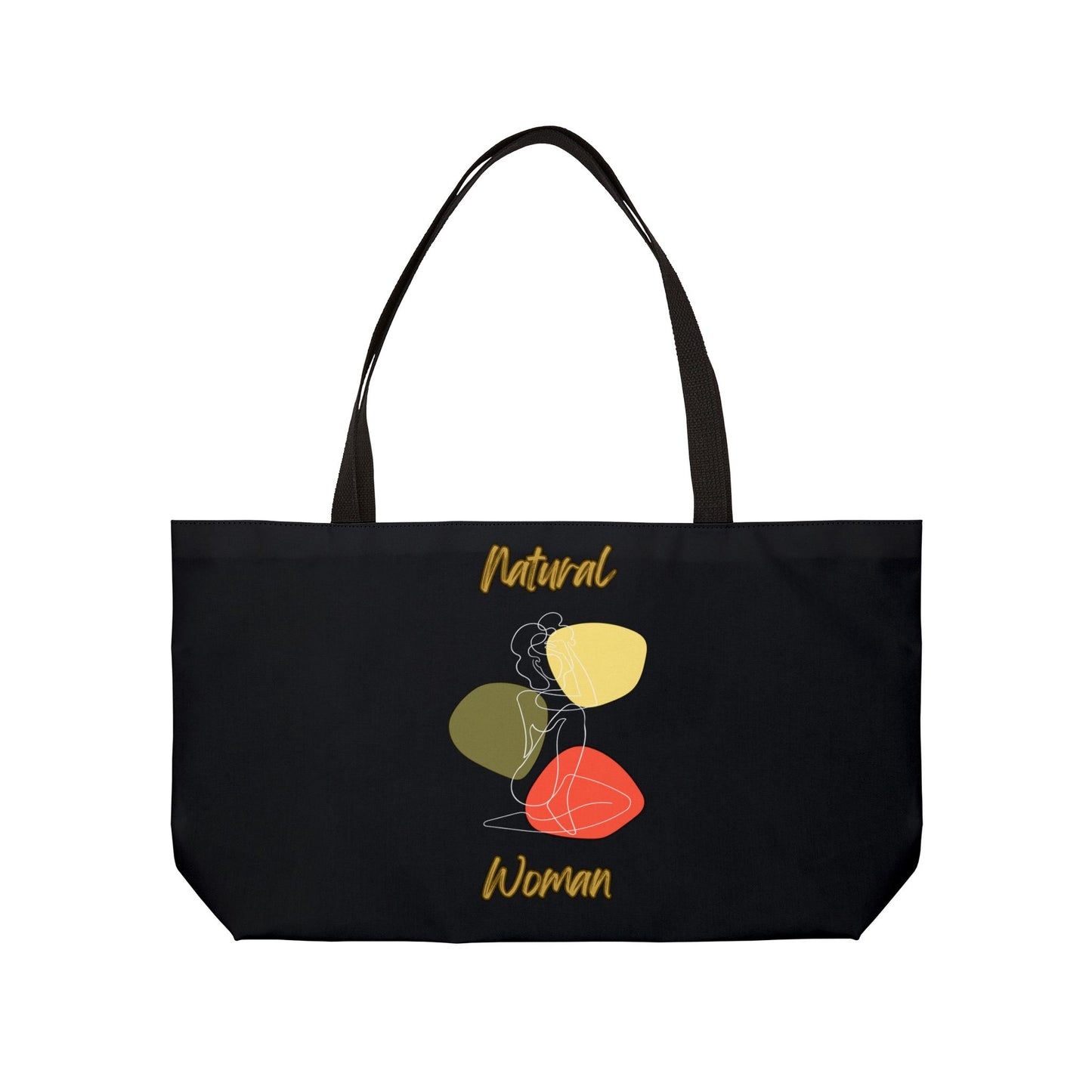 Natural Woman Colorful Pose (WL) Weekender Tote Bag BLACK