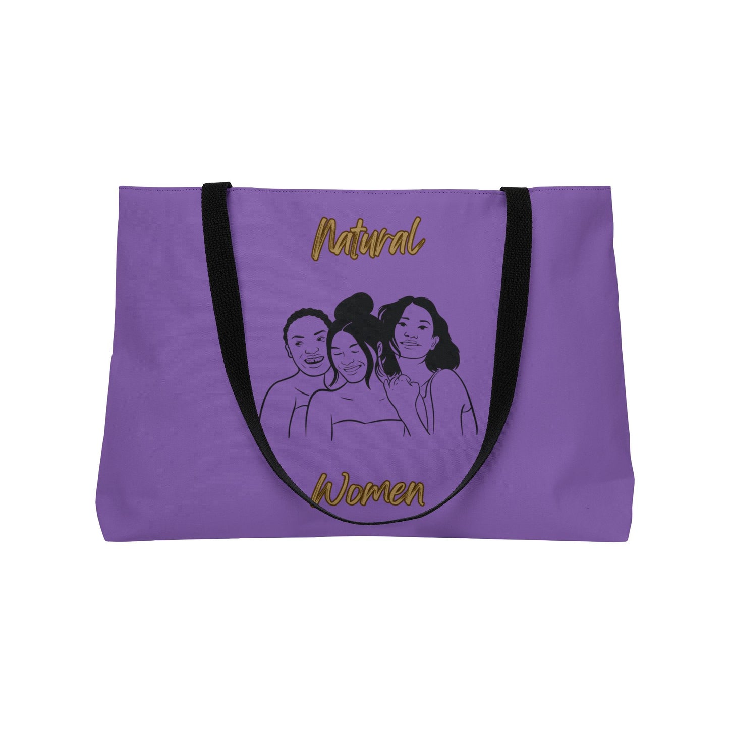 Natural Women Laughing Friends (BL) Weekender Tote Bag LIGHT PURPLE