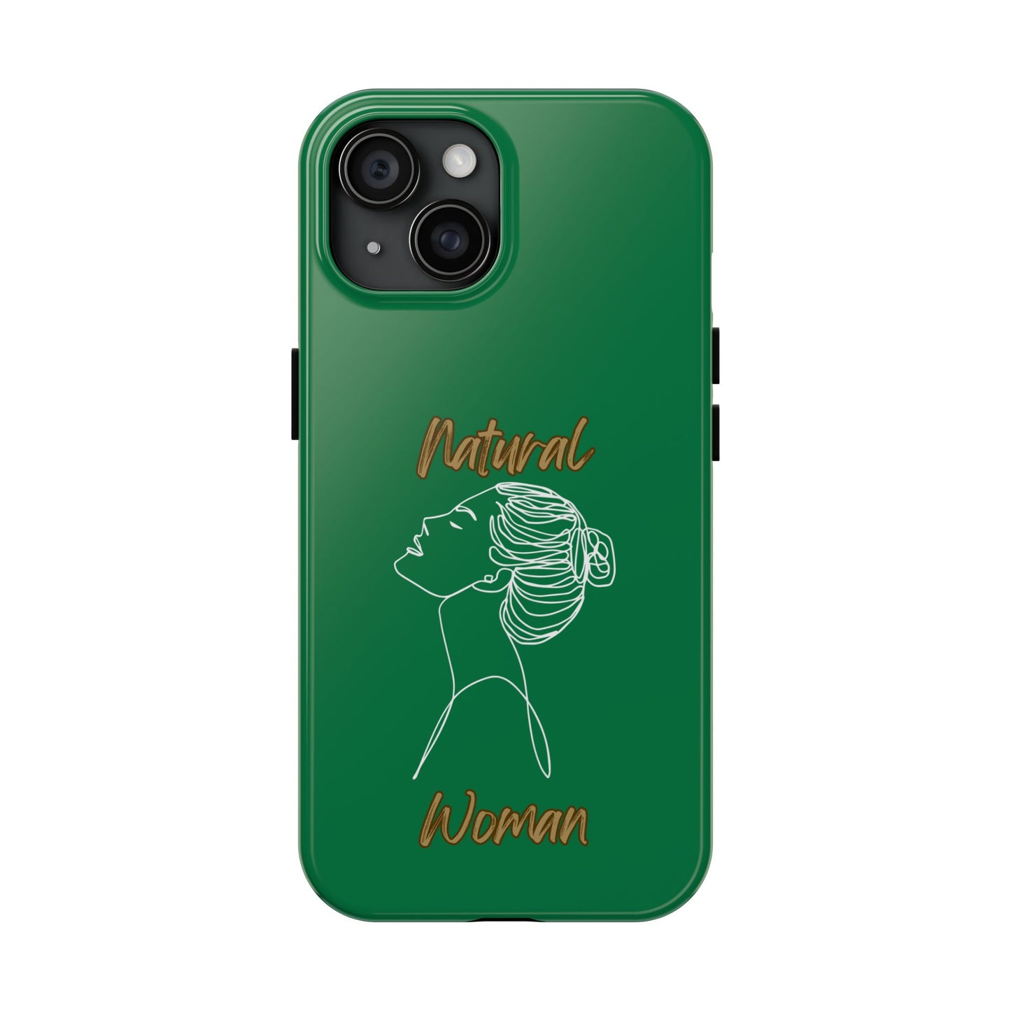 Natural Woman Wet Bun (WL) Tough Phone Cases DARK GREEN