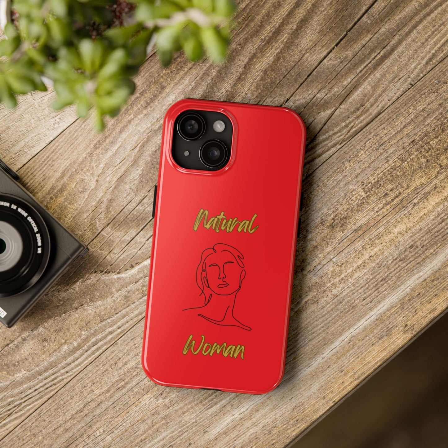 Natural Woman Hello (BL)Tough Phone Cases RED