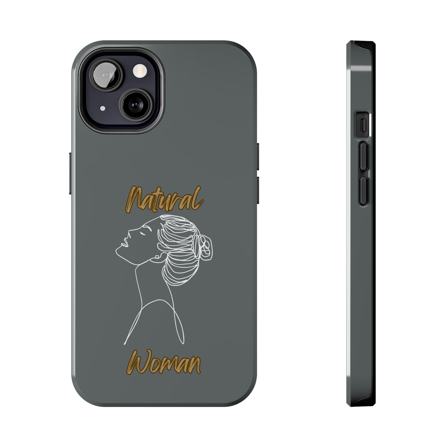 Natural Woman Wet Bun (WL) Tough Phone Cases DARK GREY