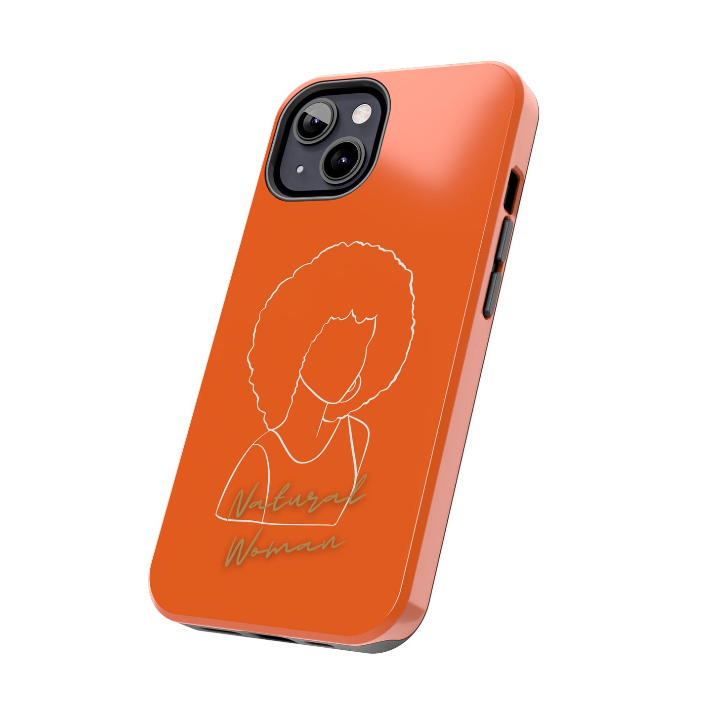 Natural Woman Afro (WL)Tough Phone Cases ORANGE