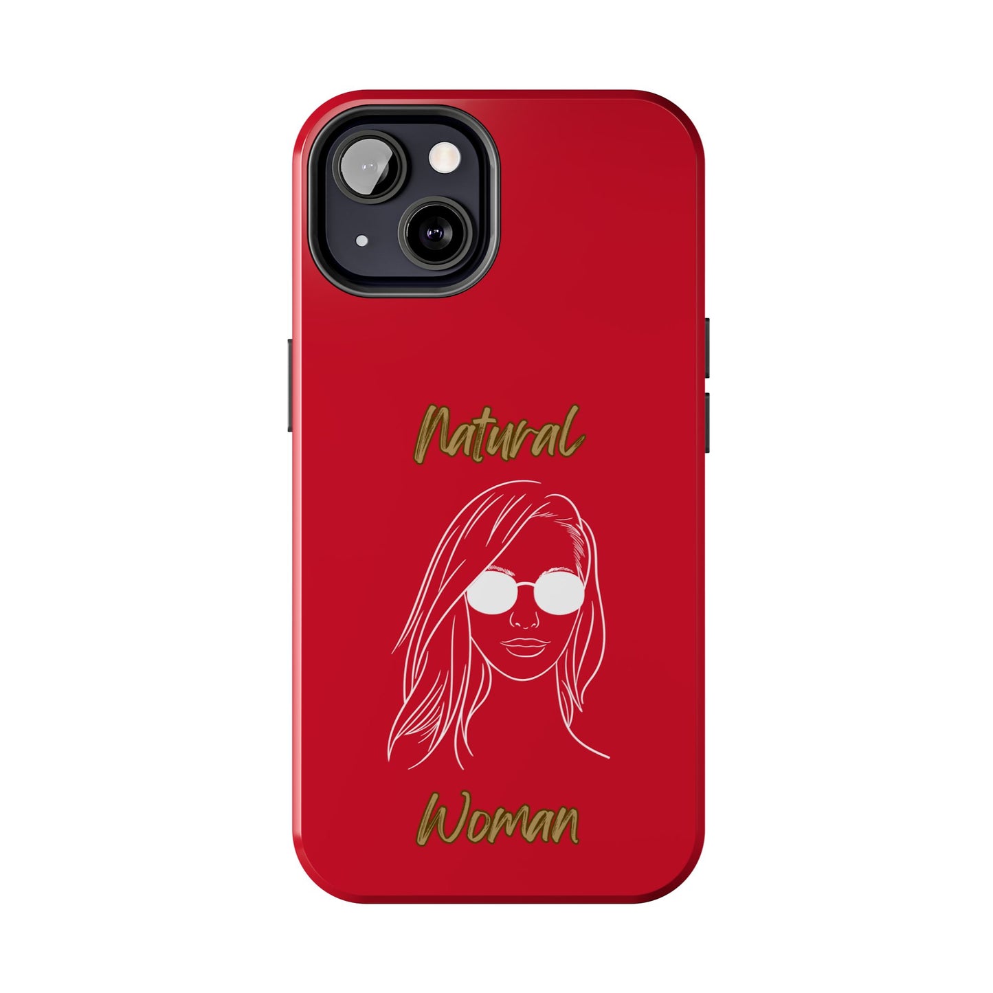 Natural Woman Shades (WL)Tough Phone Cases DARK RED