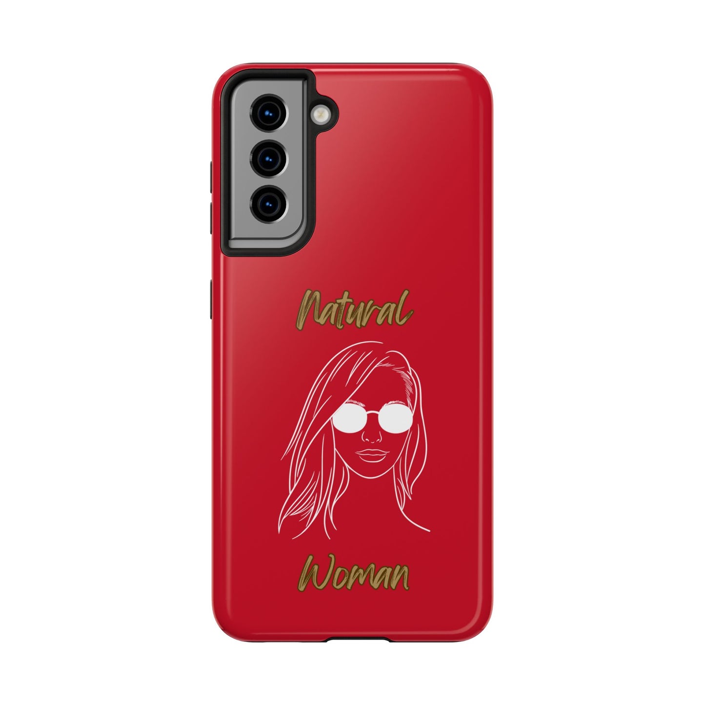 Natural Woman Shades (WL)Tough Phone Cases DARK RED