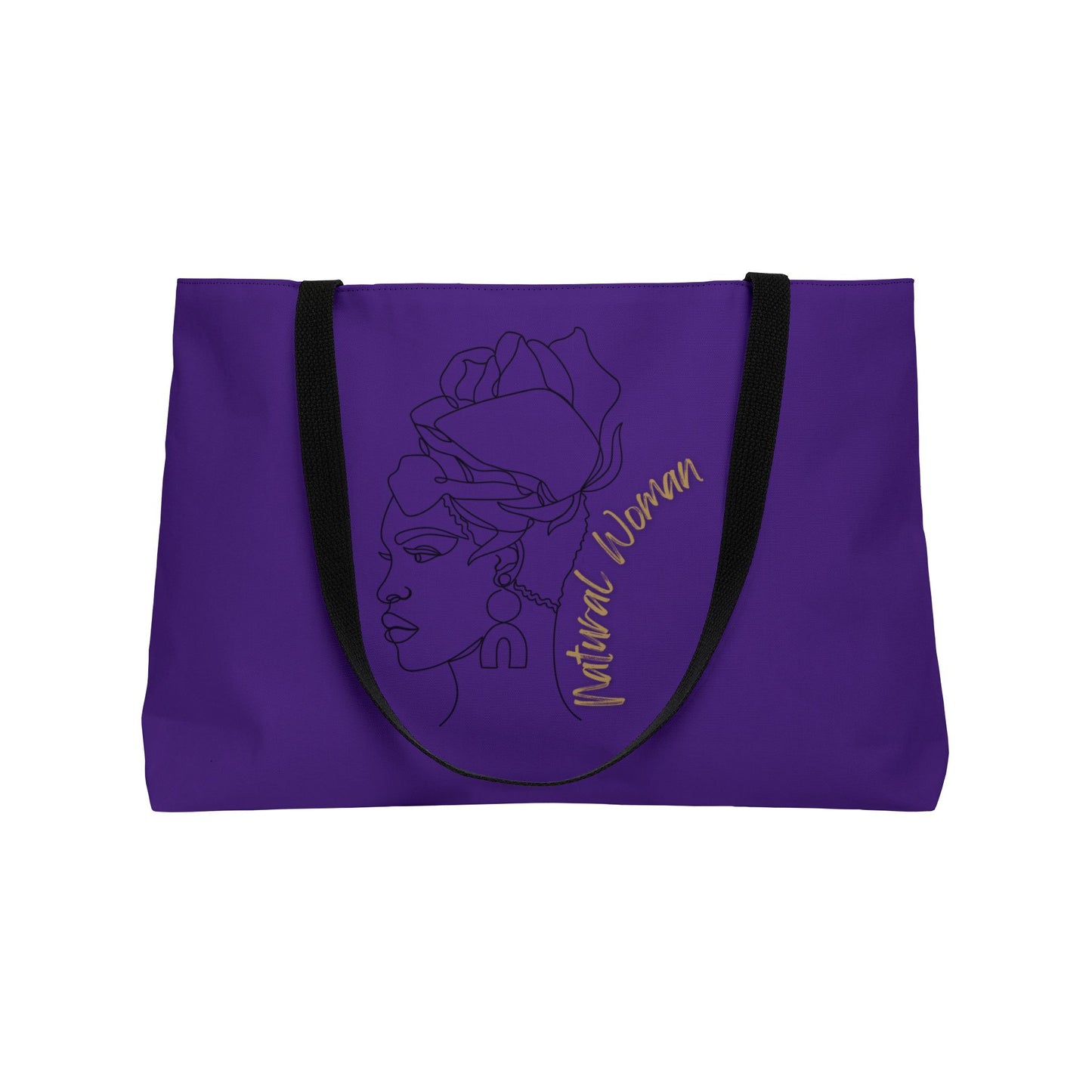 Natural Woman Flower Wrap (BL) Weekender Tote Bag PURPLE