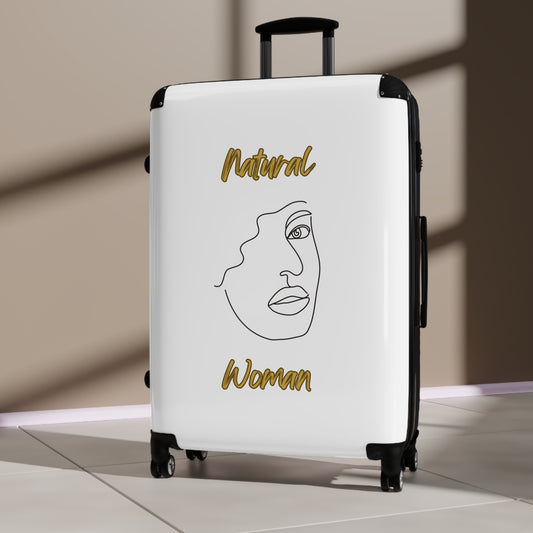Natural Woman Peekaboo (BL) Suitcase WHITE