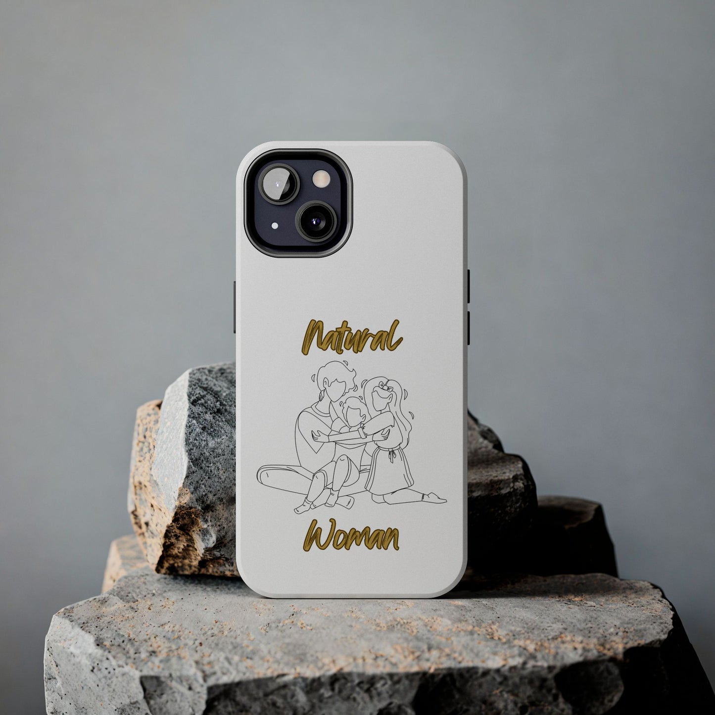 Natural Woman Bear Hugs (BL) Tough Phone Cases WHITE