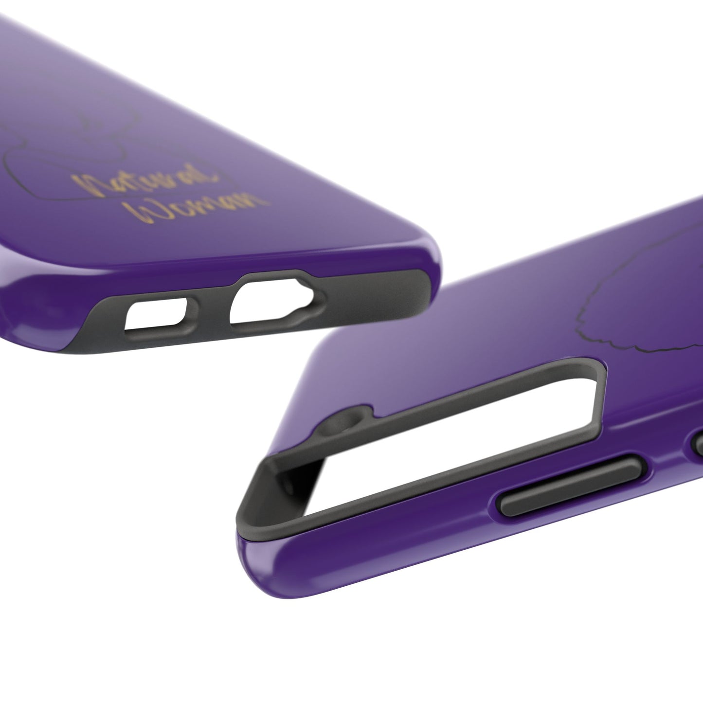 Natural Woman Afro (BL)Tough Phone Cases PURPLE