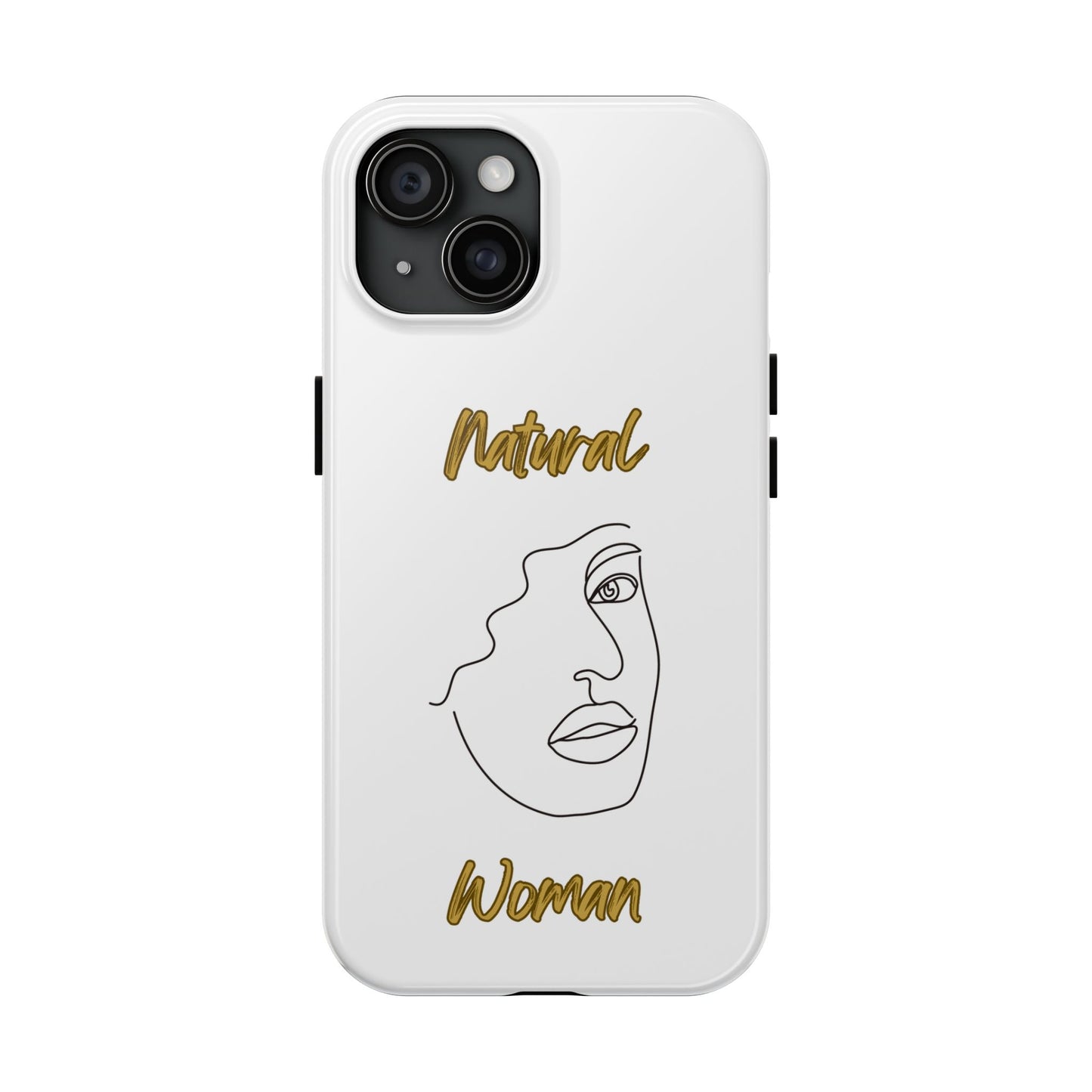 Natural Woman Peekaboo (BL)Tough Phone Cases WHITE
