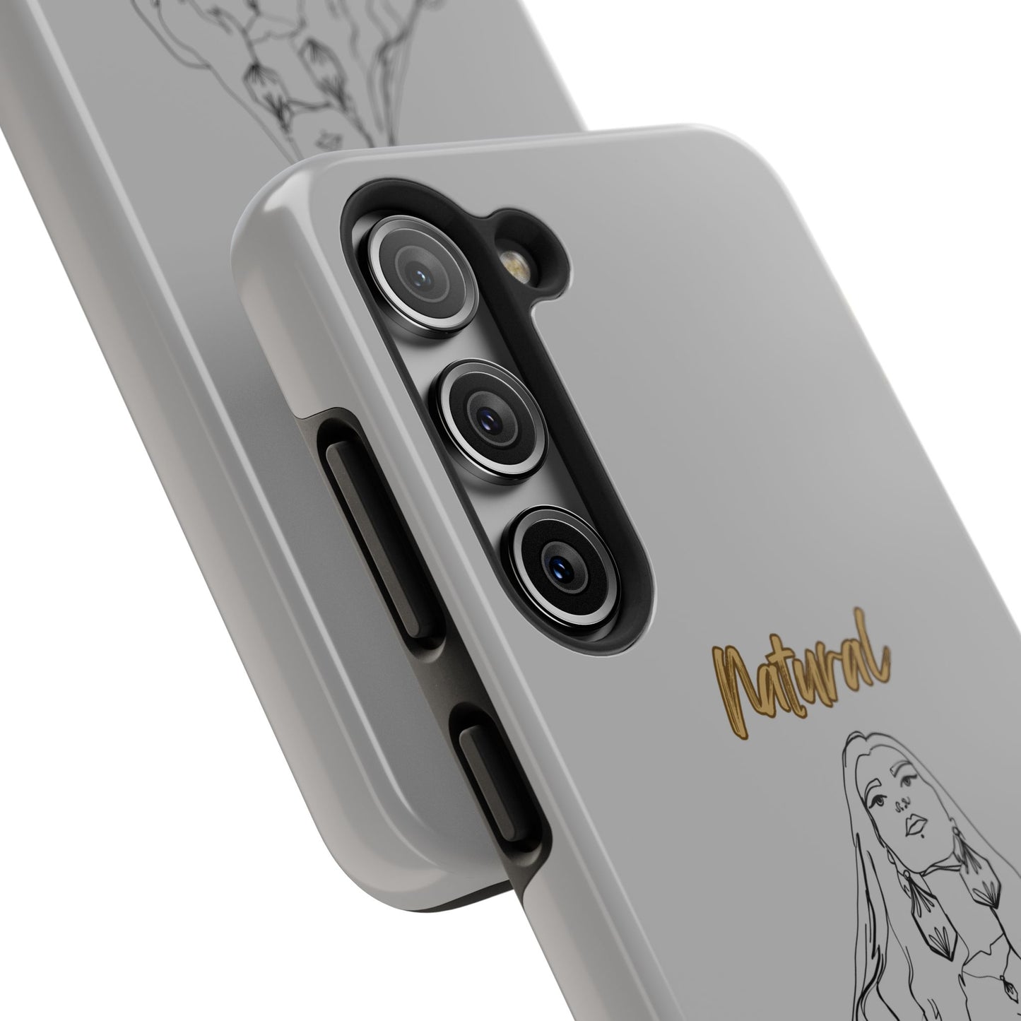 Natural Woman Thinking (BL)Tough Phone Cases LIGHT GREY