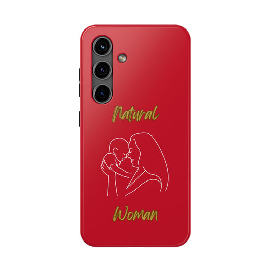 Natural Woman Joy (WL) Tough Phone Cases DARK RED