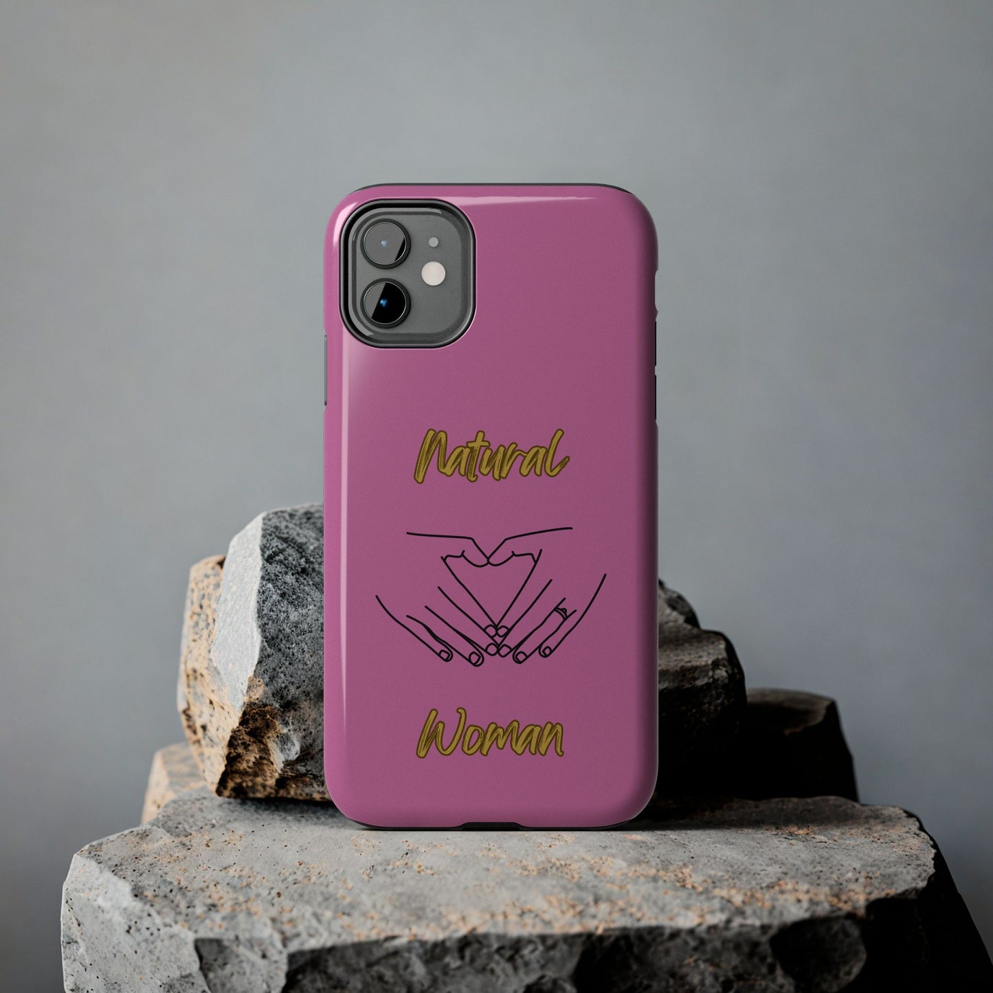 Natural Woman I Love You (BL)Tough Phone Cases LIGHT PINK