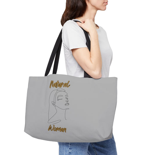Natural Woman Calm (BL) Weekender Tote Bag LIGHT GREY