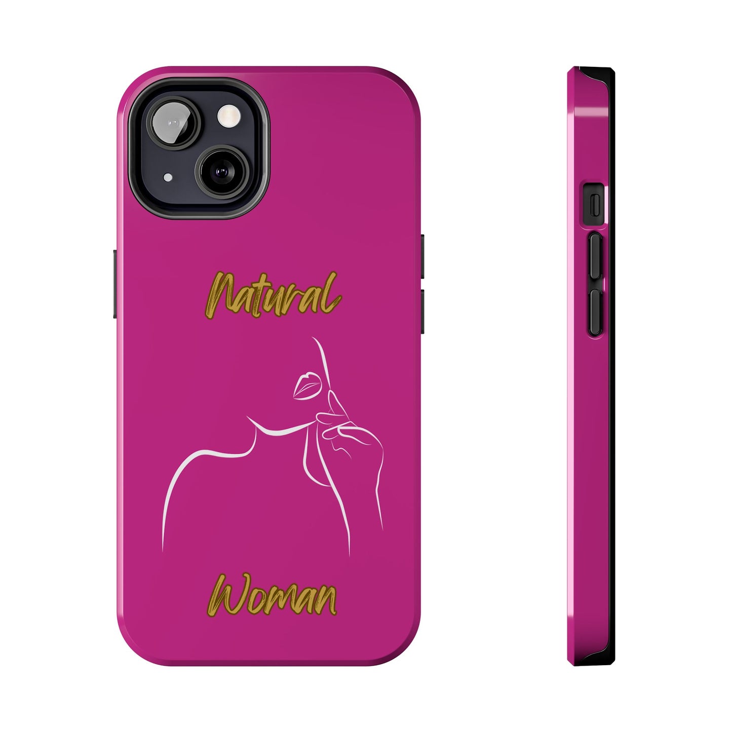 Natural Woman Chin Up (WL)Tough Phone Cases PINK
