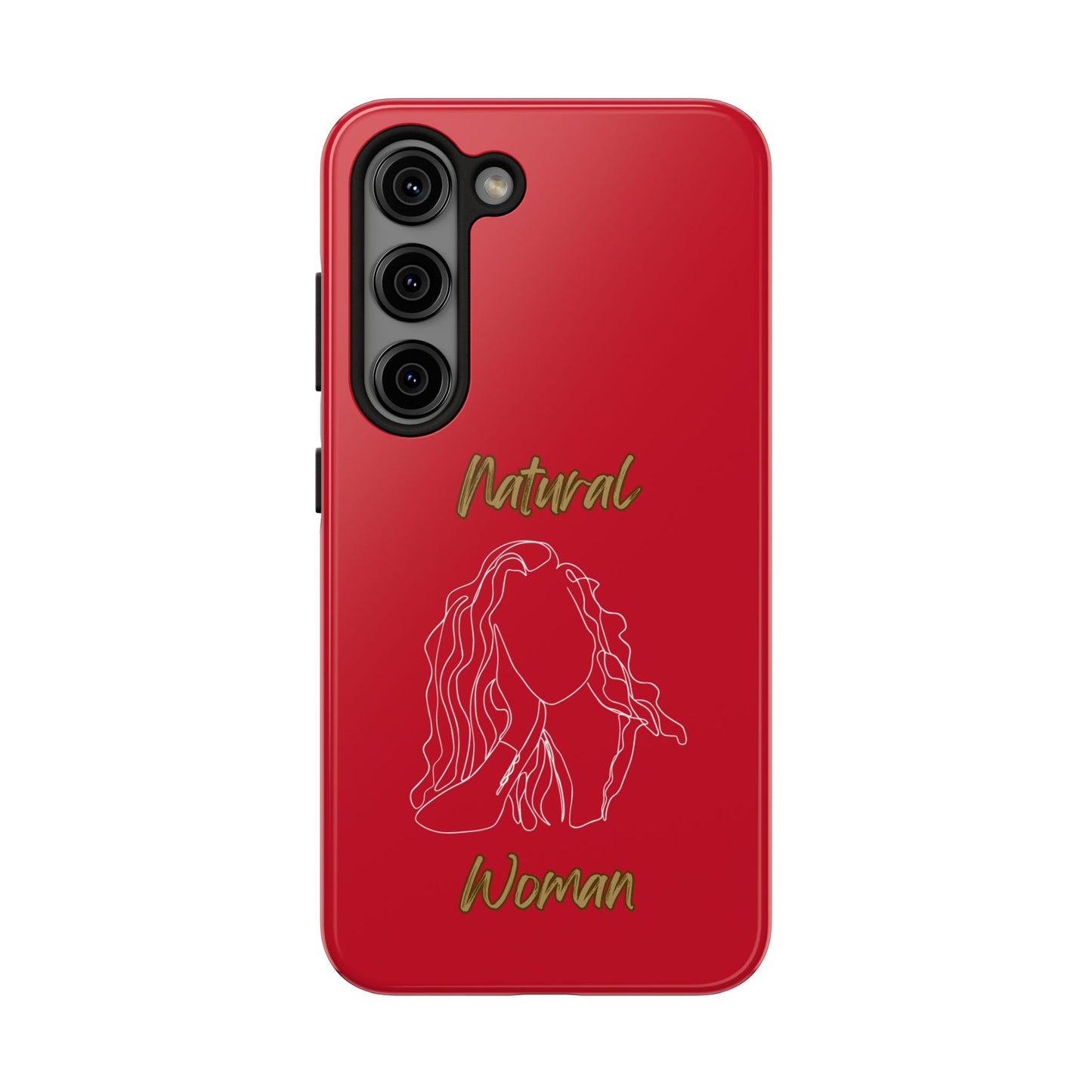 Natural Woman Relaxed (WL) Tough Phone Cases DARK RED