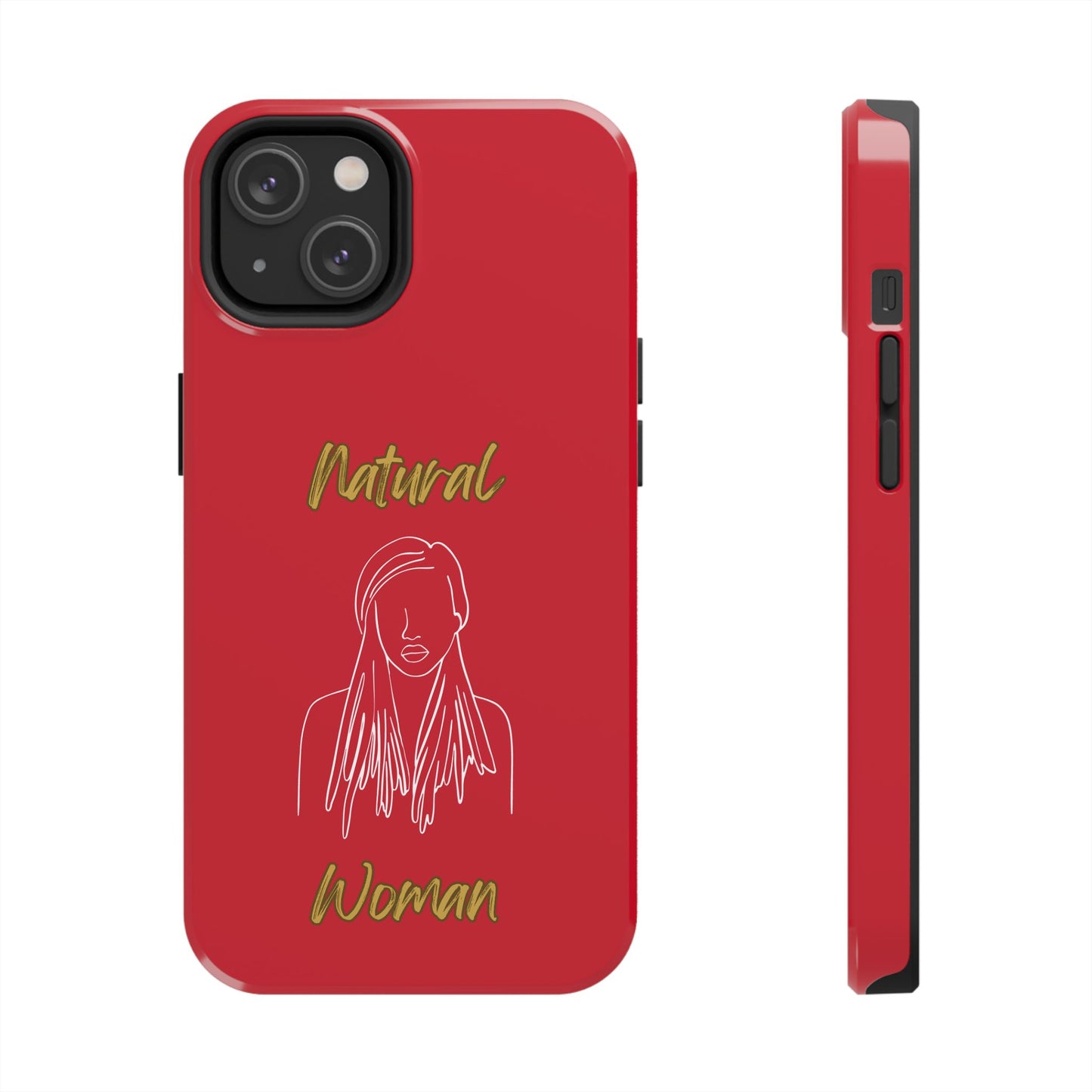 Natural Woman Content (WL)Tough Phone Cases DARK RED