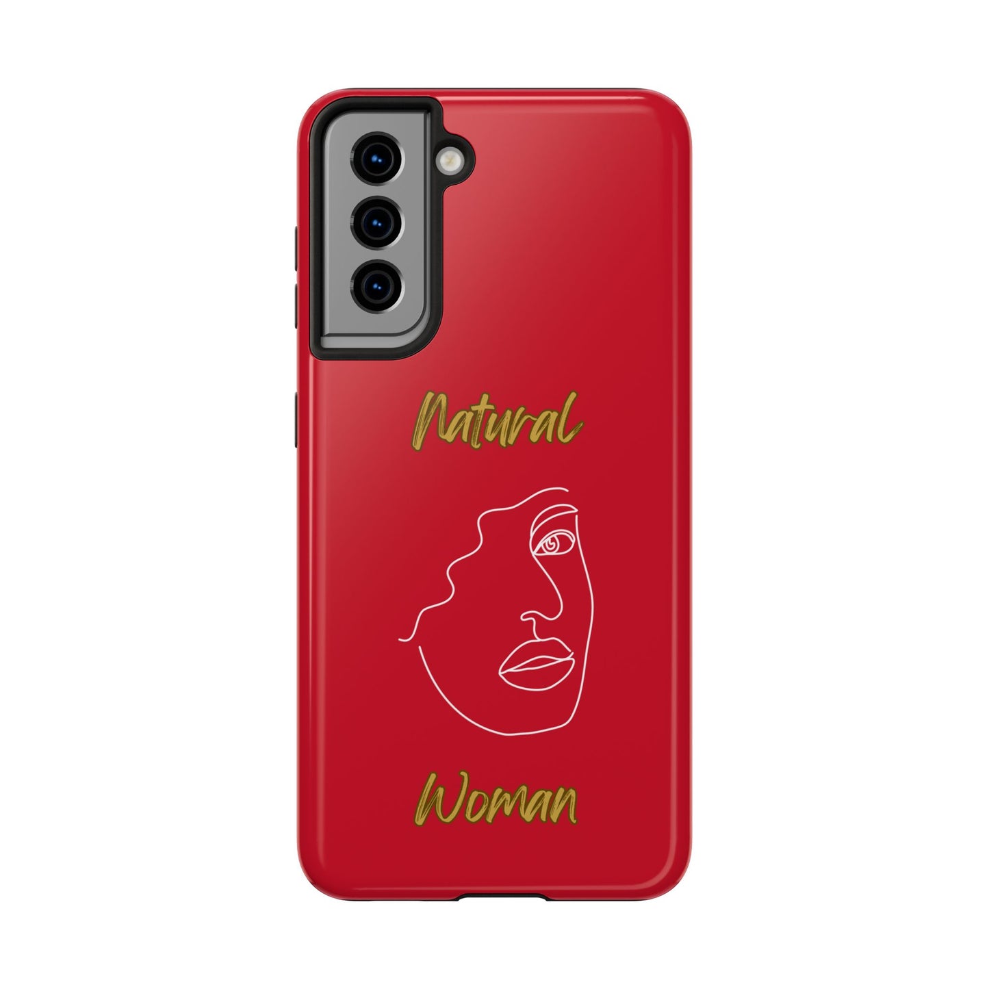 Natural Woman Peekaboo (WL)Tough Phone Cases DARK RED