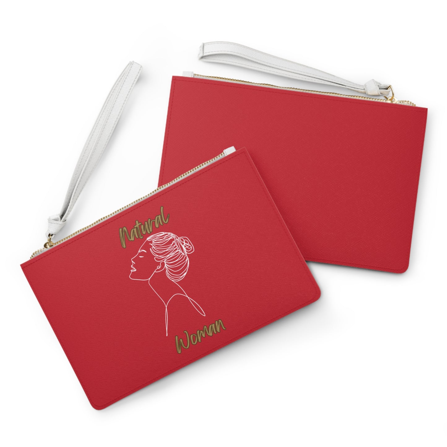 Natural Woman Wet Bun (WL) Clutch Bag DARK RED