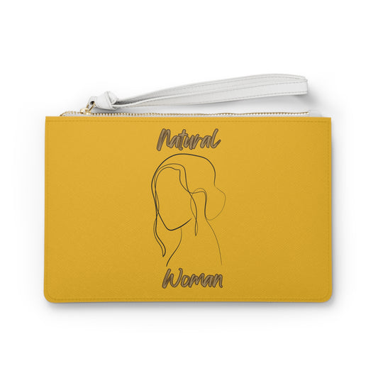 Natural Woman Hanging Hair (BL) Clutch Bag YELLOW