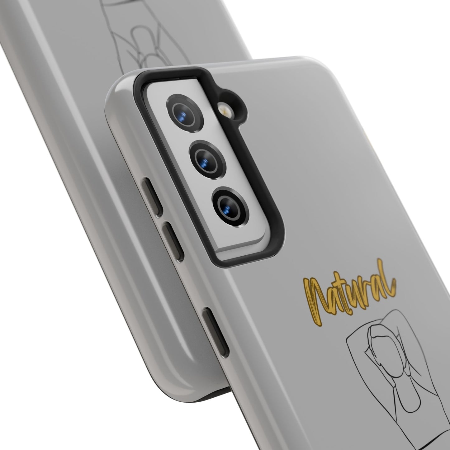 Natural Woman I Love Me (BL)Tough Phone Cases LIGHT GREY