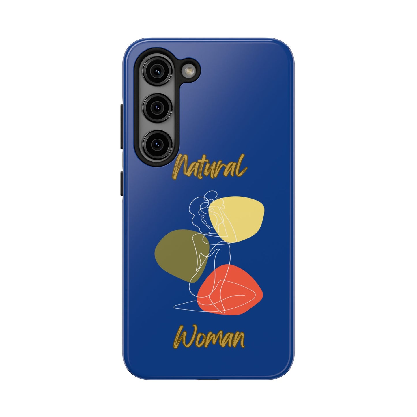 Natural Woman Colorful Pose (WL)Tough Phone Cases DARK BLUE