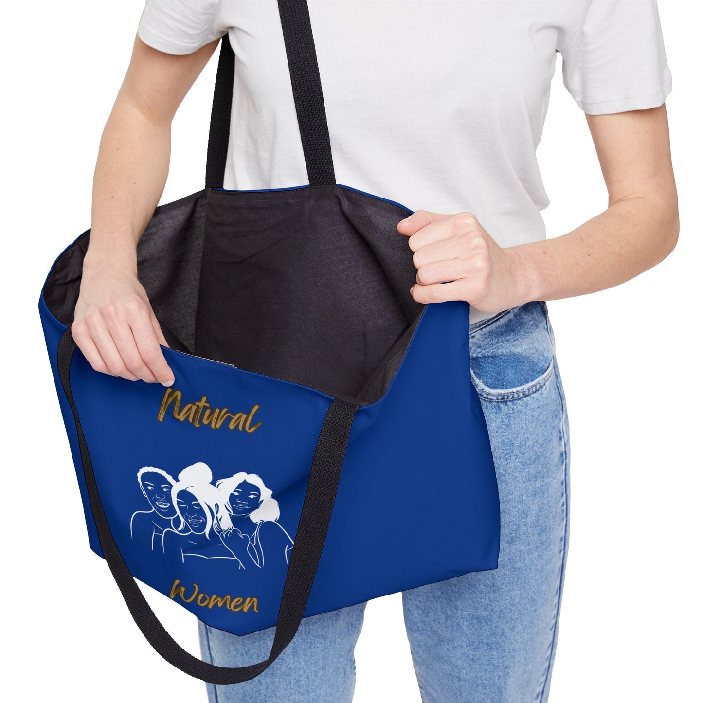 Natural Women Laughing Friends (WL) Weekender Tote Bag DARK BLUE