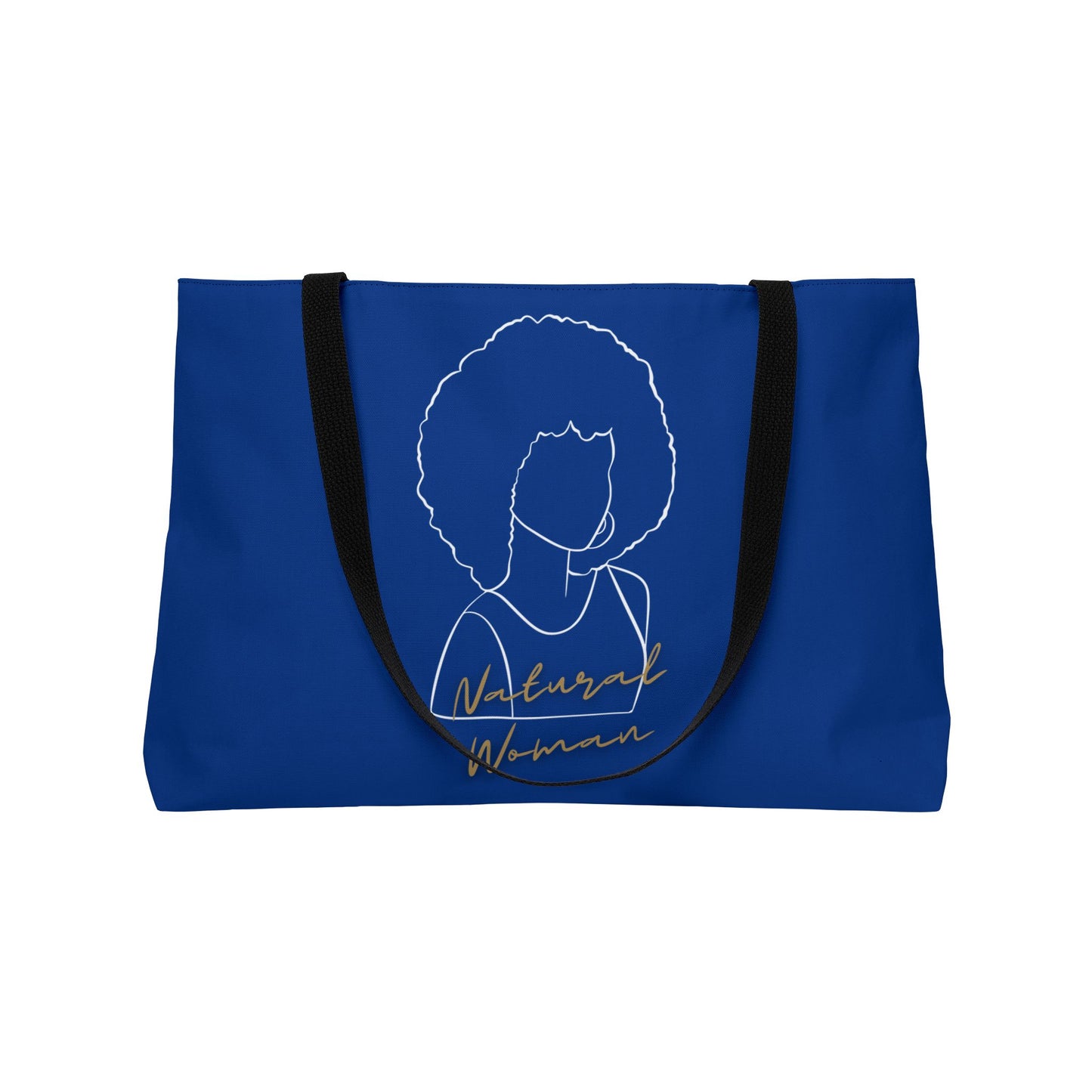 Natural Woman Afro (WL) Weekender Tote Bag DARK BLUE