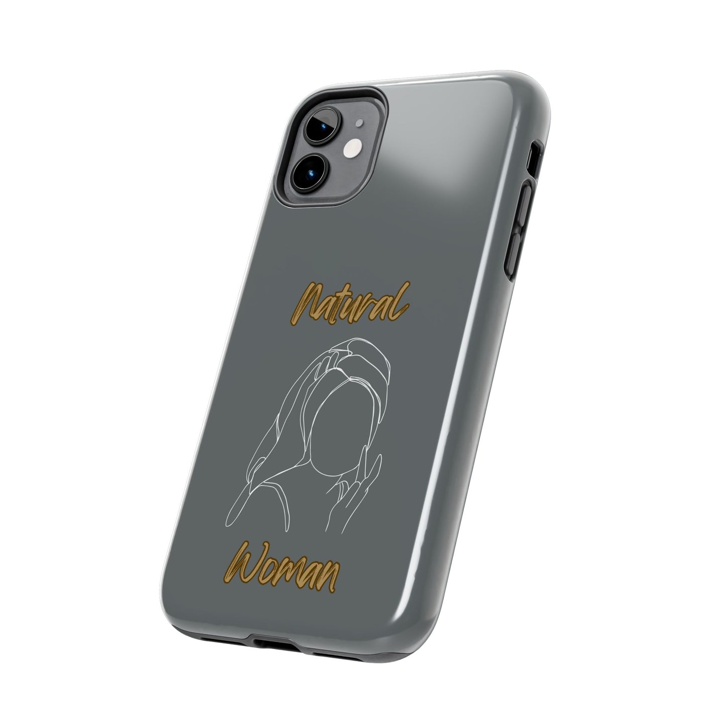 Natural Woman Towel Wrapped (WL)Tough Phone Cases DARK GREY