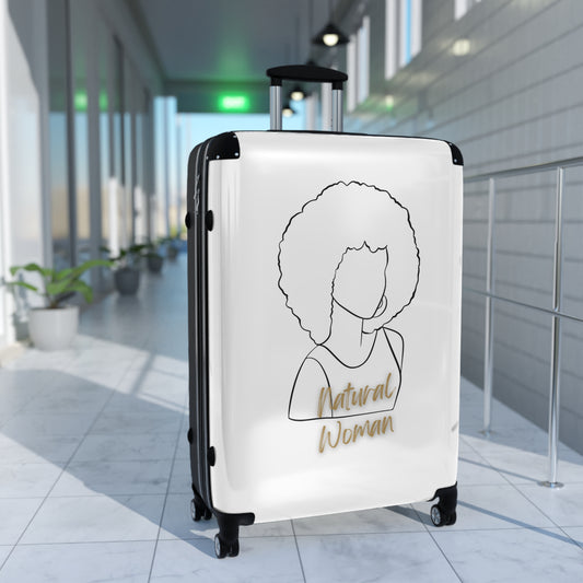 Natural Woman Afro (BL) Suitcase WHITE
