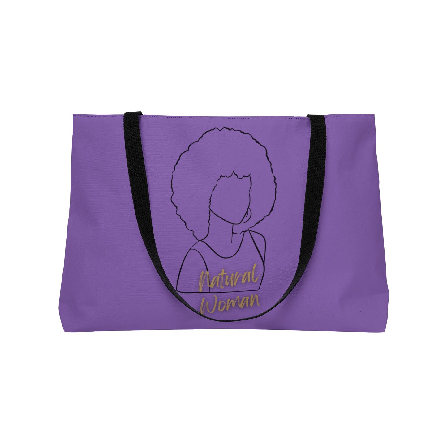 Natural Woman Afro (BL) Weekender Tote Bag LIGHT PURPLE